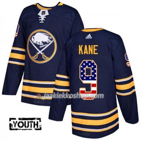 Lapsille NHL Buffalo Sabres Pelipaita Evander Kane 9 Adidas 2017-2018 Marine Sininen USA Flag Fashion Authentic
